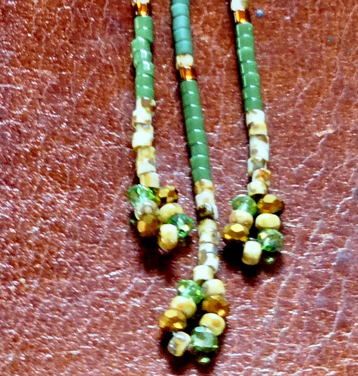 Mobius Flower Chain Maille ⛓️ with glass Japanese beads