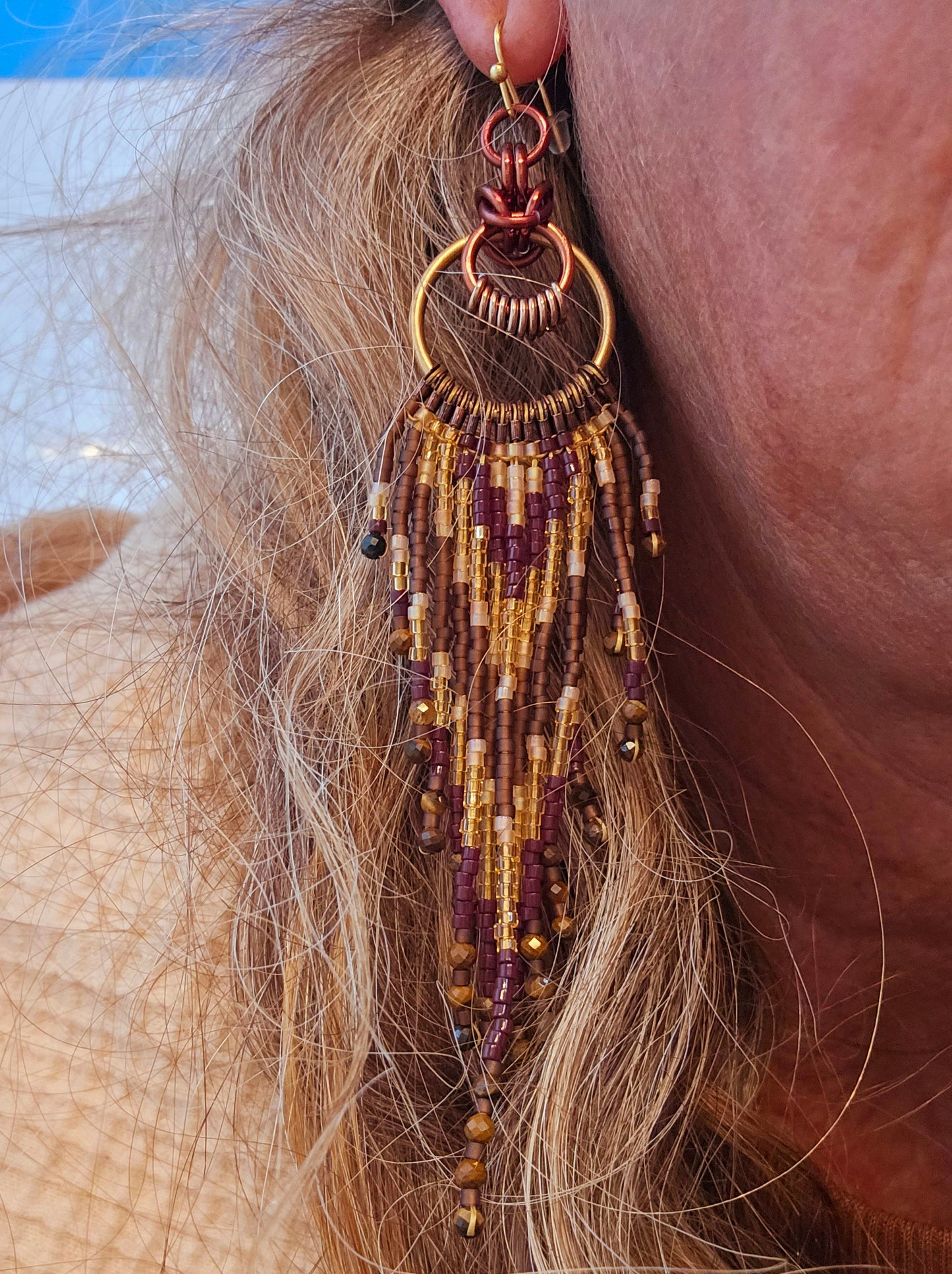 Chocolate Mocha with Tigers Eye gemstones