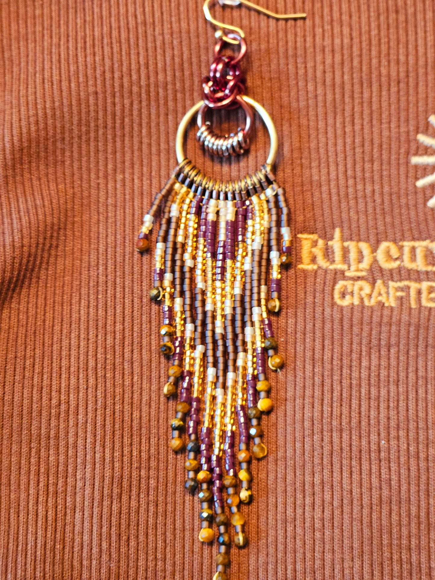 Chocolate Mocha with Tigers Eye gemstones