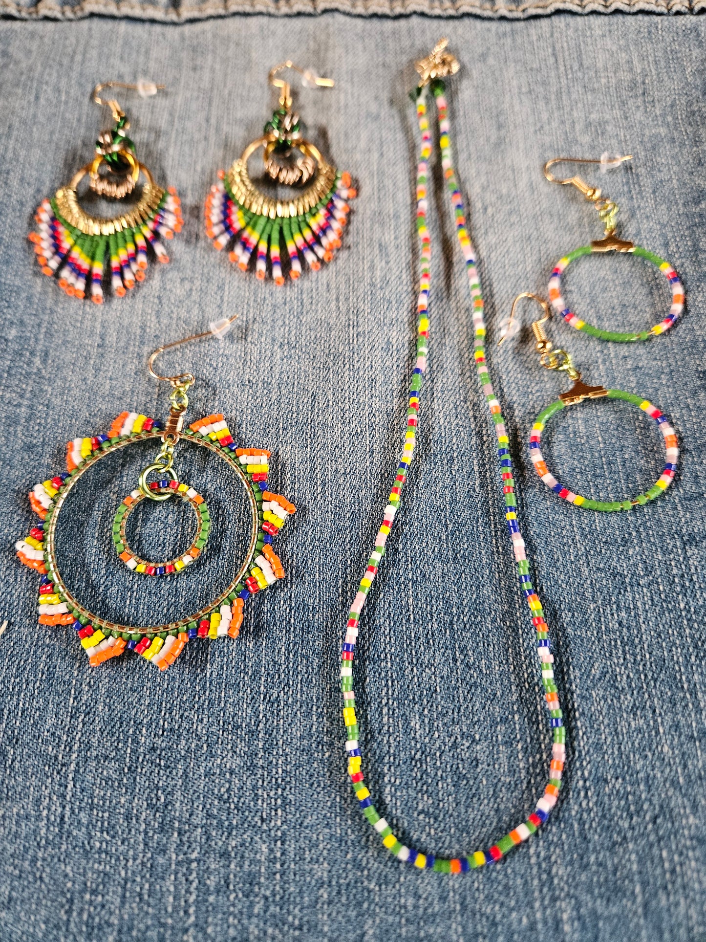 African Vibrations Collection - small hoops