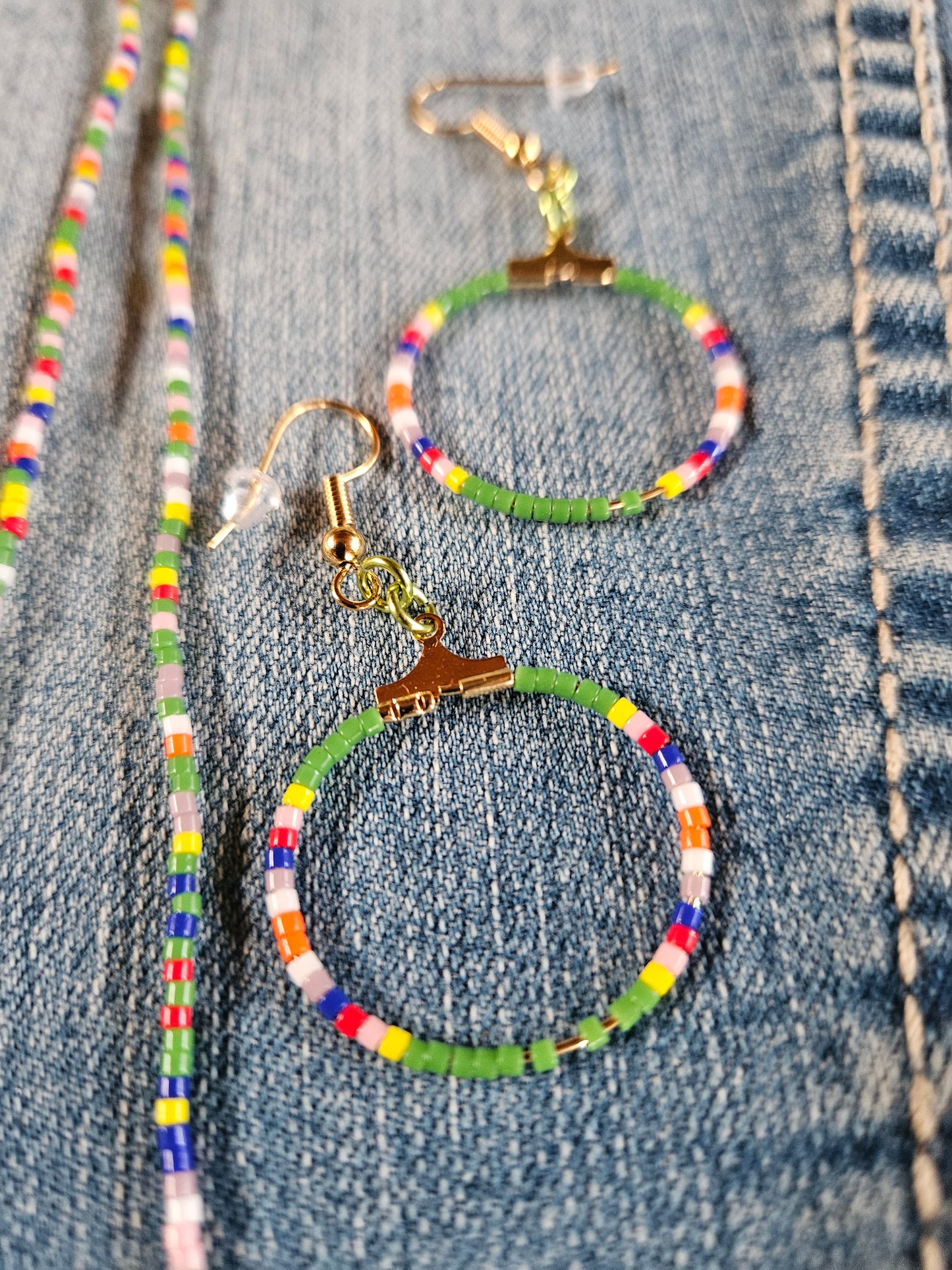African Vibrations Collection - small hoops