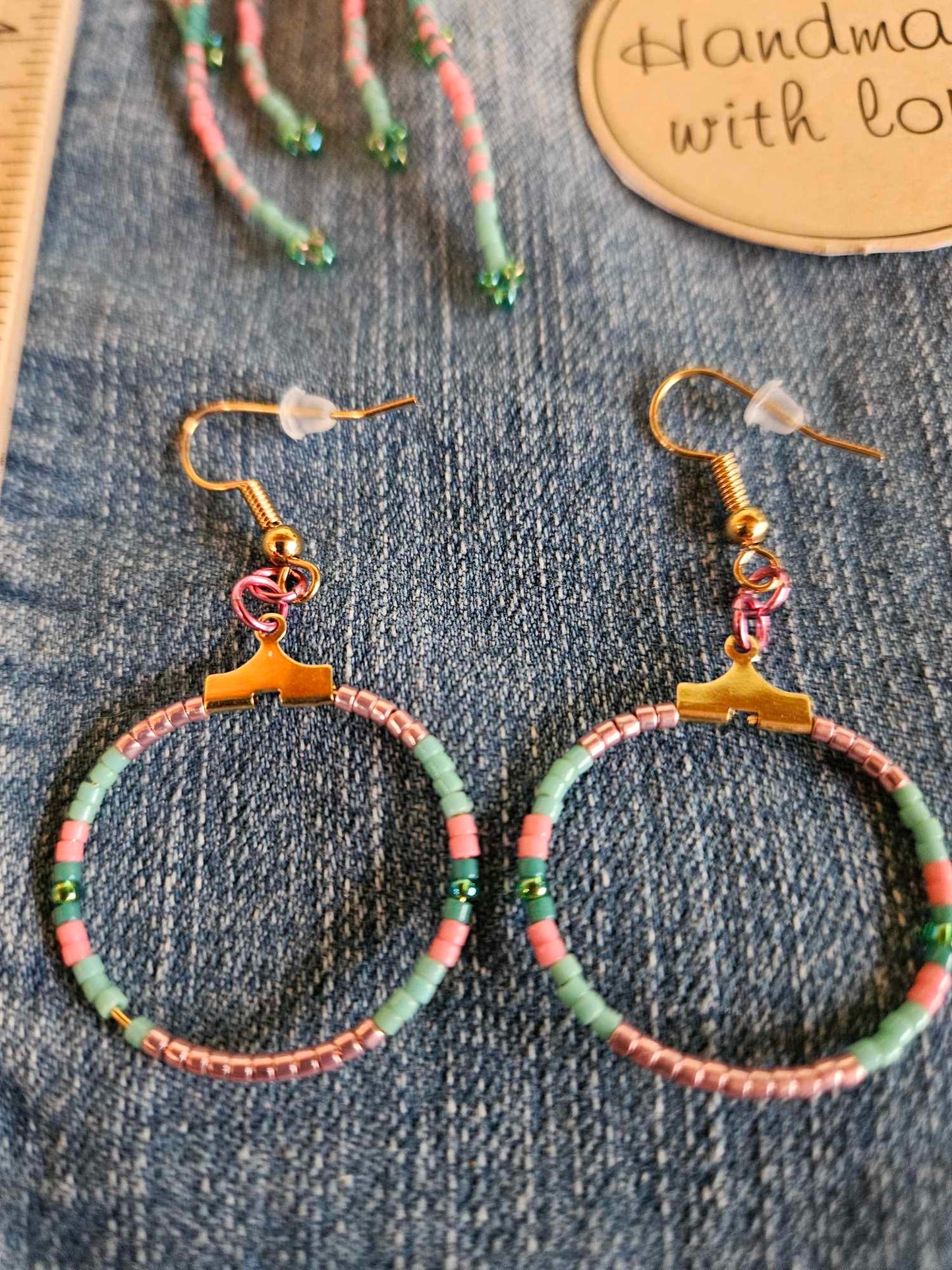 Ibiza Shimmer - Beaded Hoops