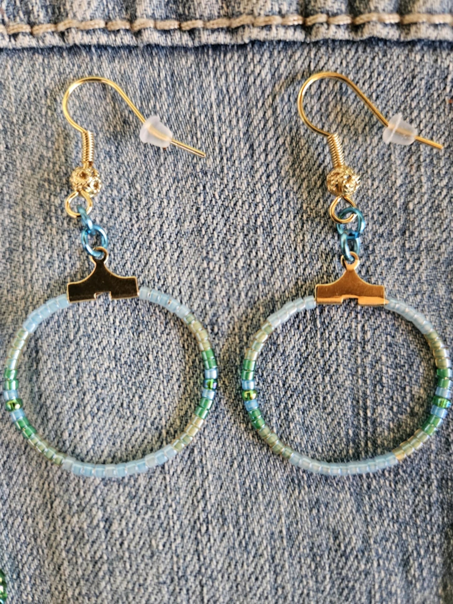 Luminous Beaded Hoops
