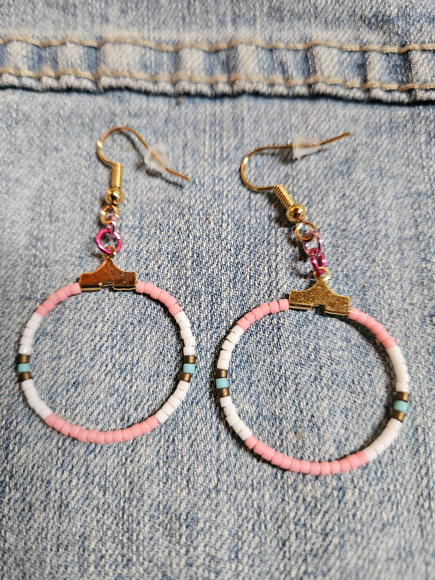 Ibiza Spring Beaded Hoops