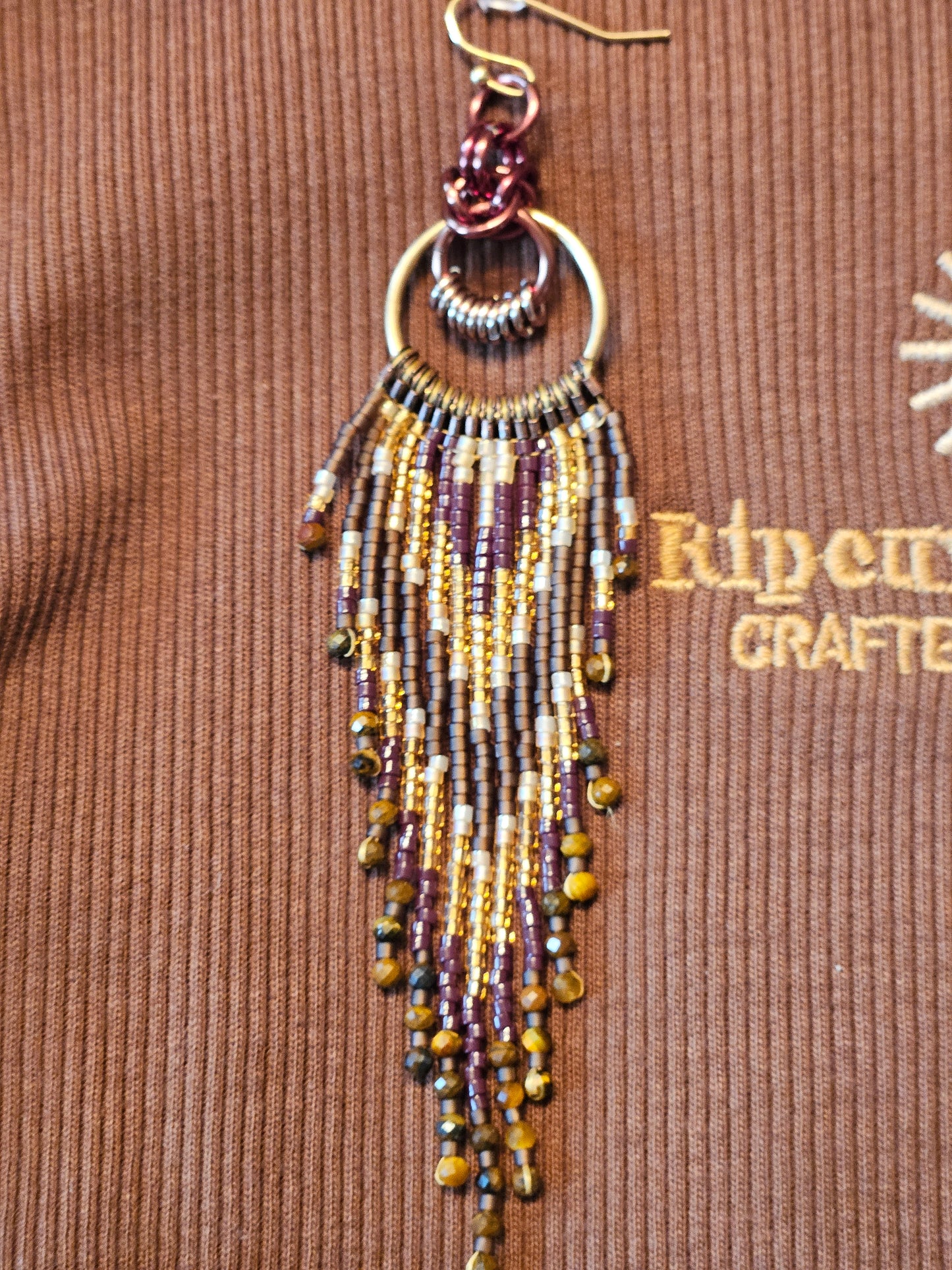 Chocolate Mocha with Tigers Eye gemstones