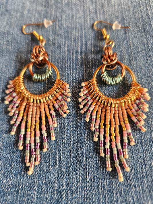 Magic Earth Collection 🌎 ✨️ Feather Fringe Earrings