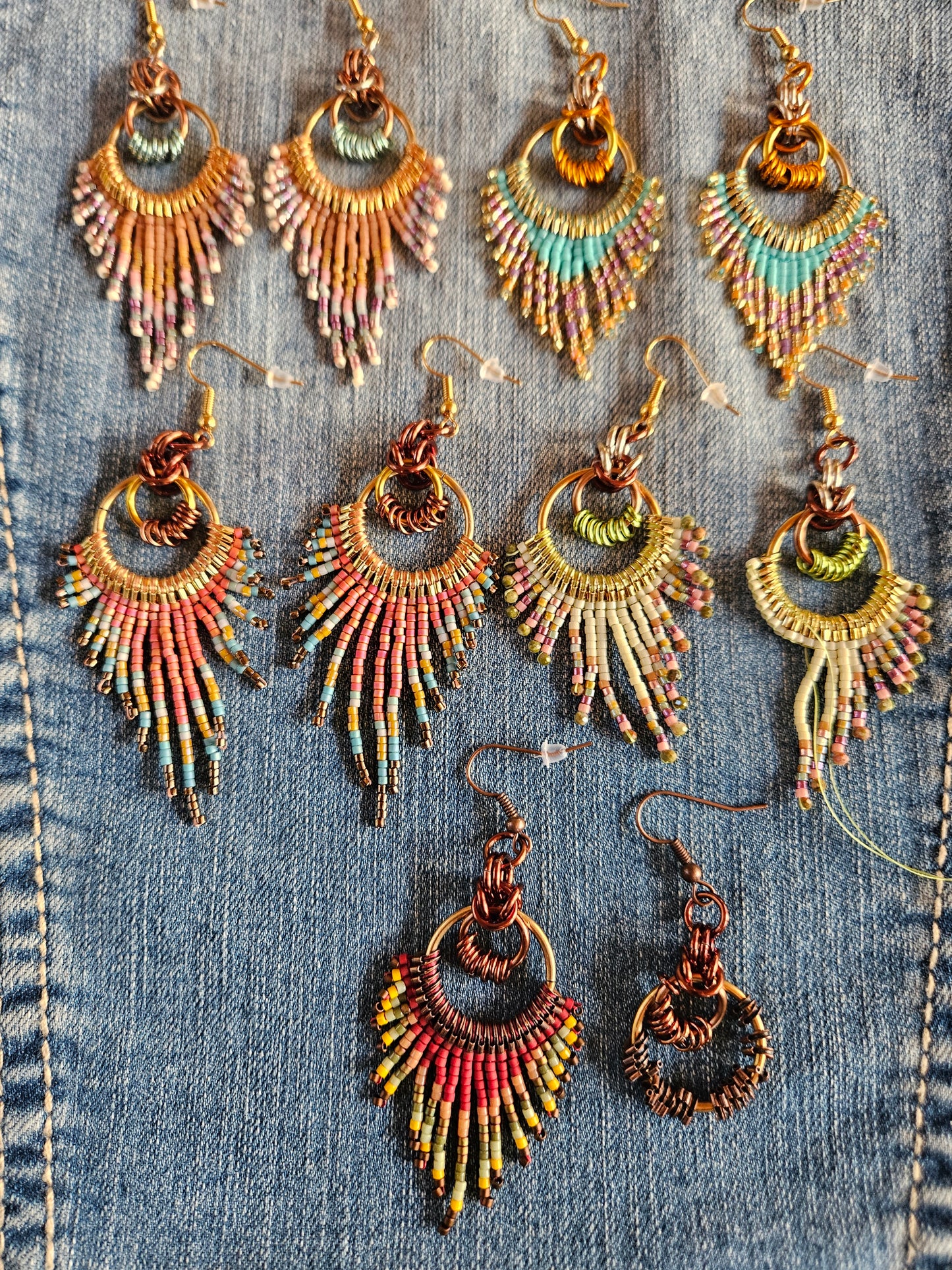 Magic Earth Collection 🌎 ✨️ Feather Fringe Earrings