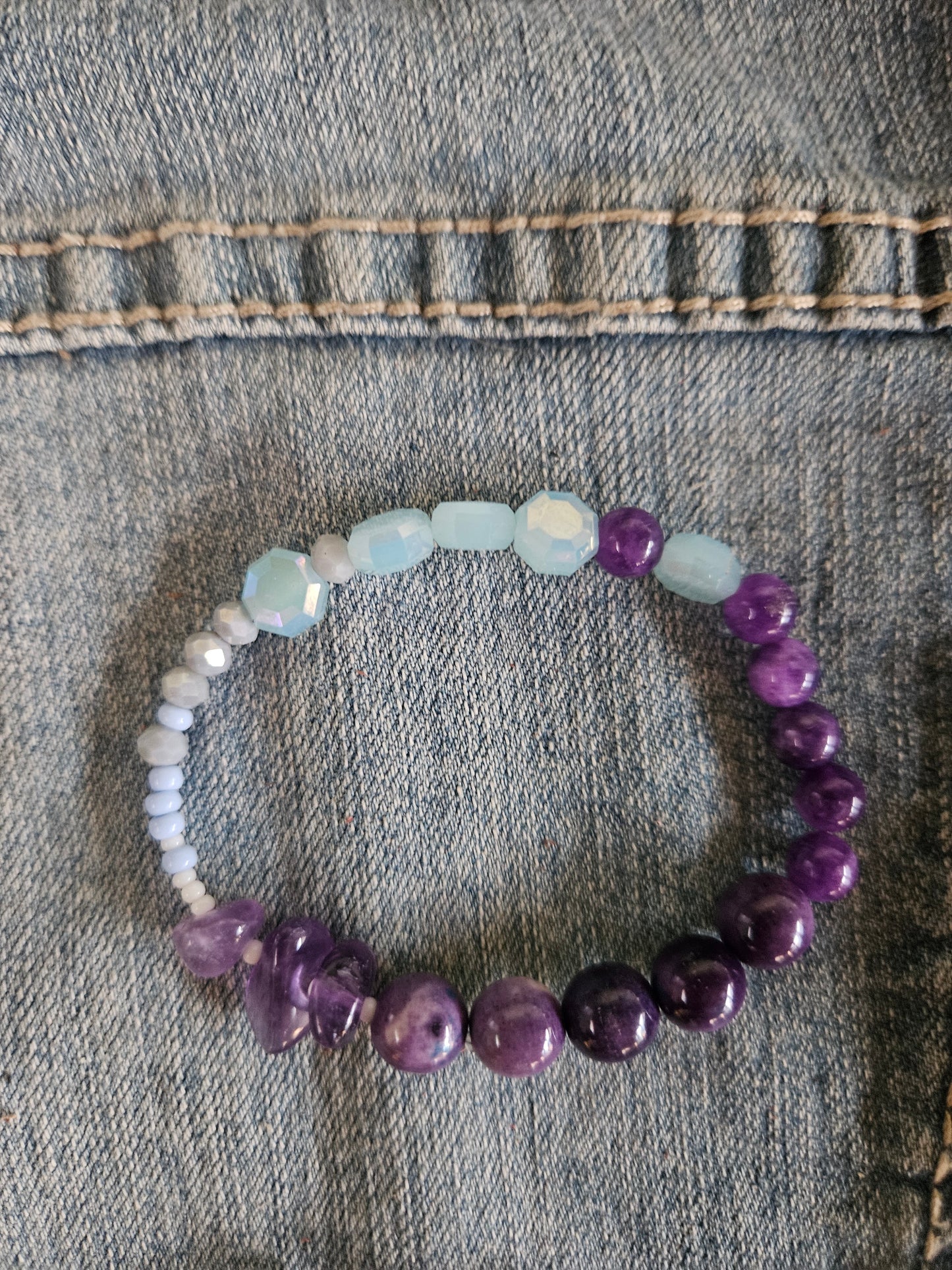 Ice Queen - Beaded Bracelet 💜💎