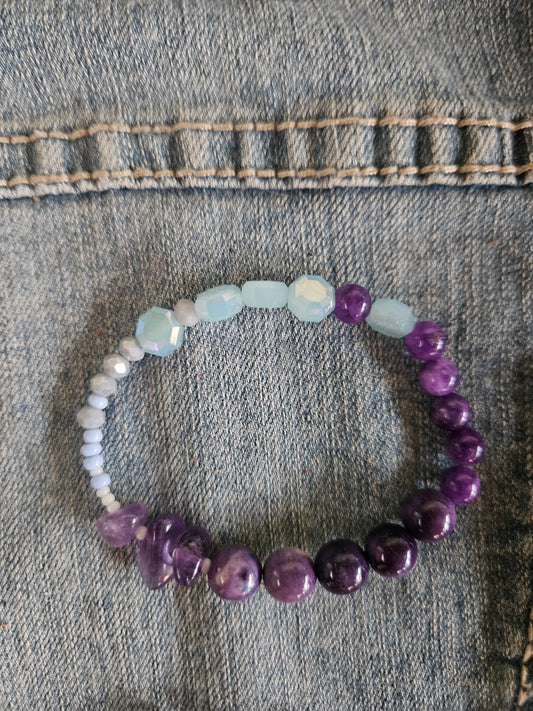 Ice Queen - Beaded Bracelet 💜💎