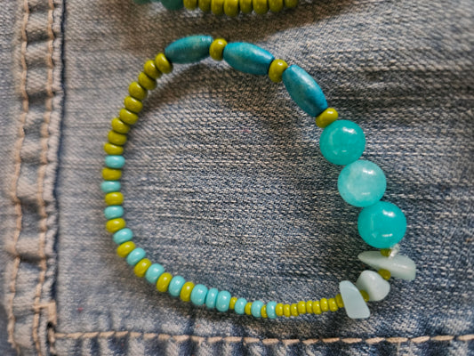 Beaded Bracelets - Turquoise 💙