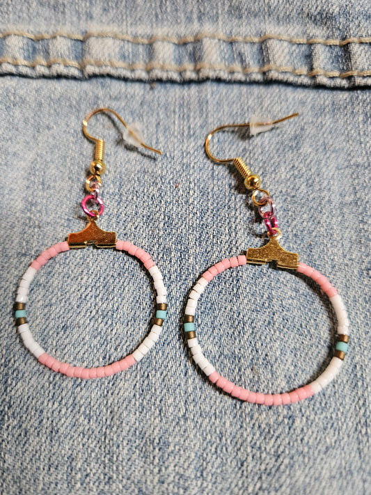 Ibiza Spring Beaded Hoops
